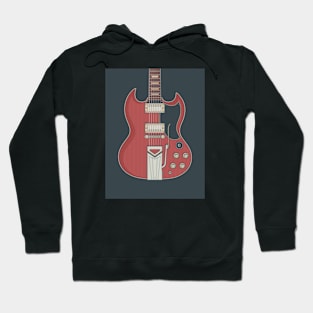 Cherry Red Solid Guitar Hoodie